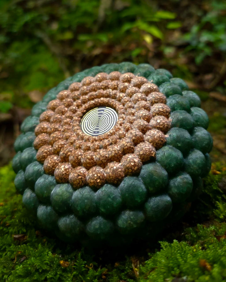 Cosmic Bubble | Green Aventurine & Red Garnet