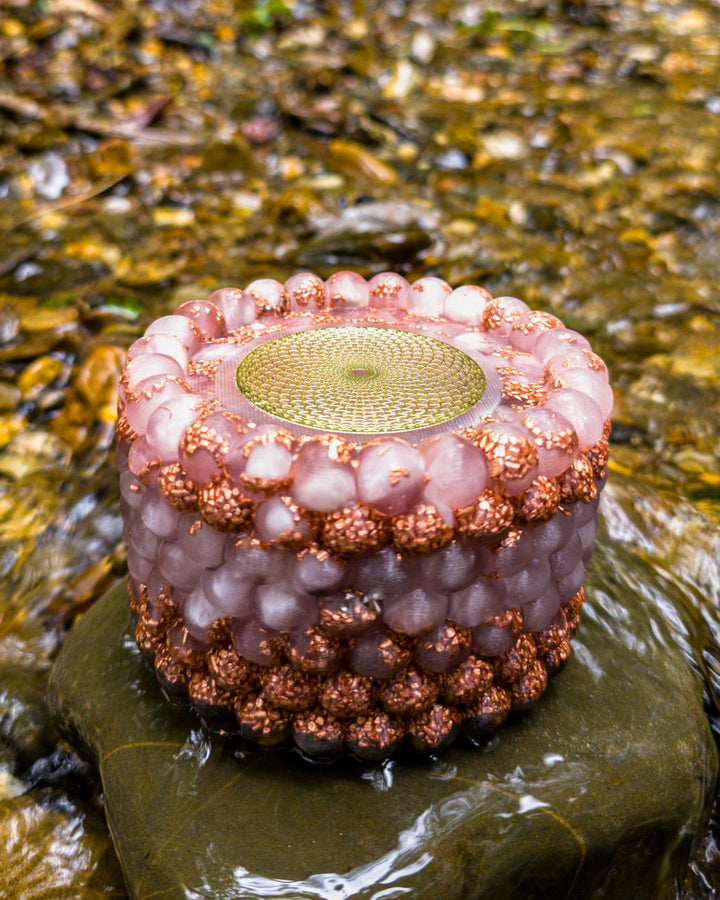 Cosmic Tower Orgonite | Rose Quartz