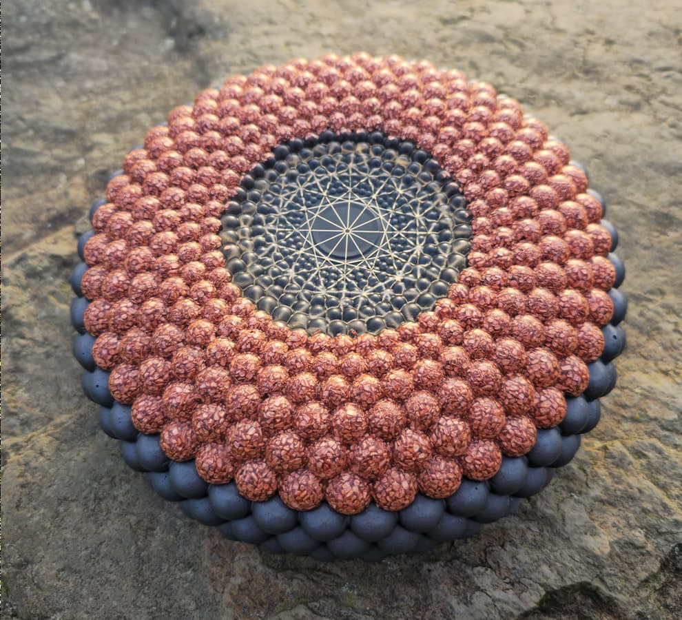 Orgonite on a rock