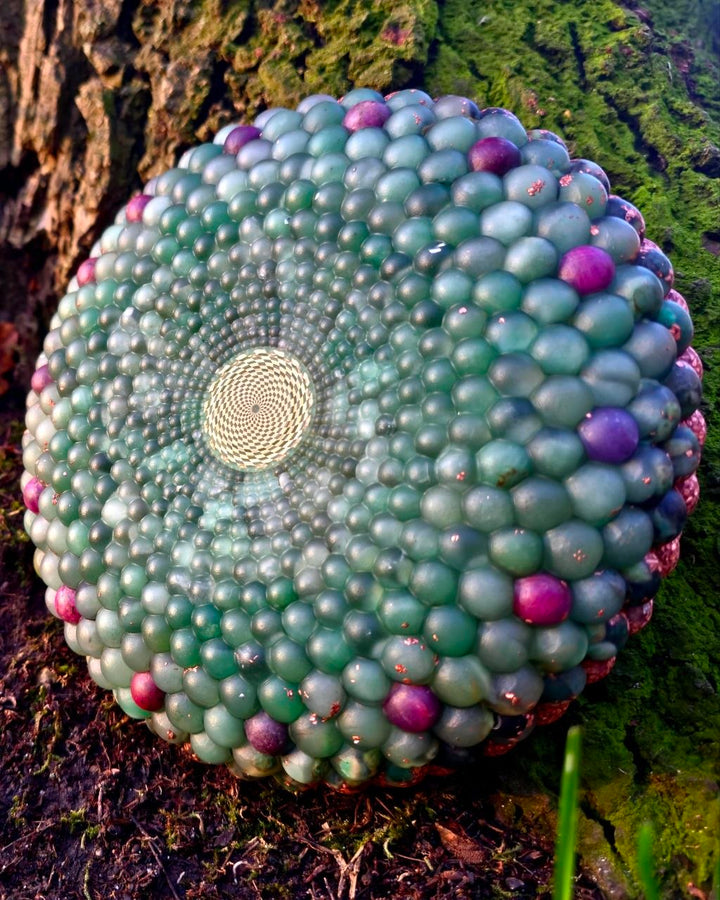 Torus Orgonite | Heart Chakra | Aventurine, Ruby, Emerald, Pink Opal, Pink Chalcedone, Rhodochrosite