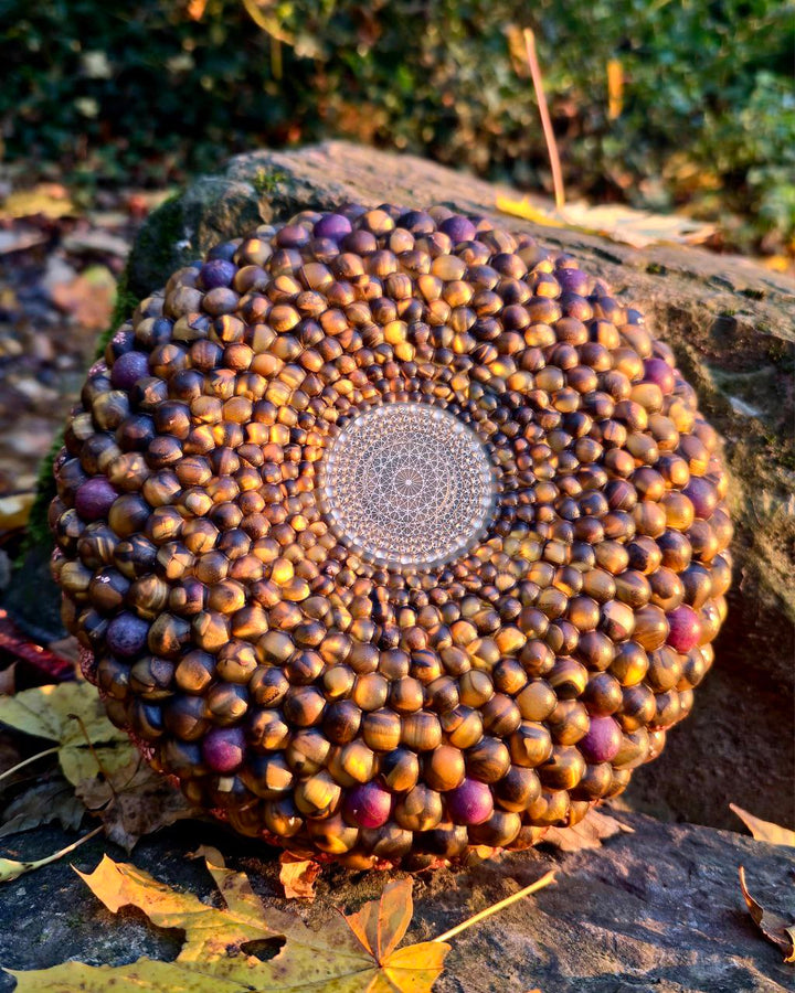 Torus Orgonite Tiger's Eye | Ruby, Shiva Lingam, Citrine, Prophecy stones