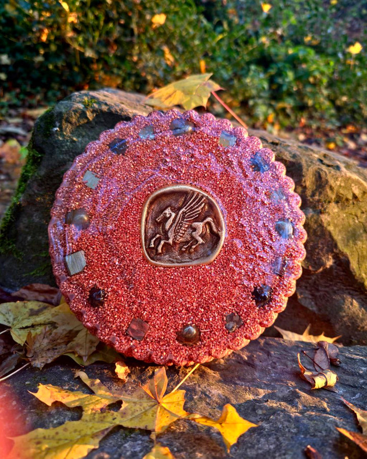 Torus Orgonite Tiger's Eye | Ruby, Shiva Lingam, Citrine, Prophecy stones