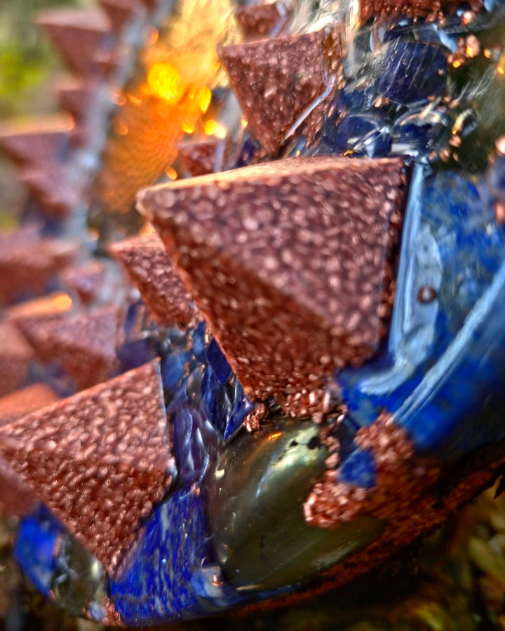 Sensor V Orgonite | Lapis Lazuli, Pyrite, Howlite