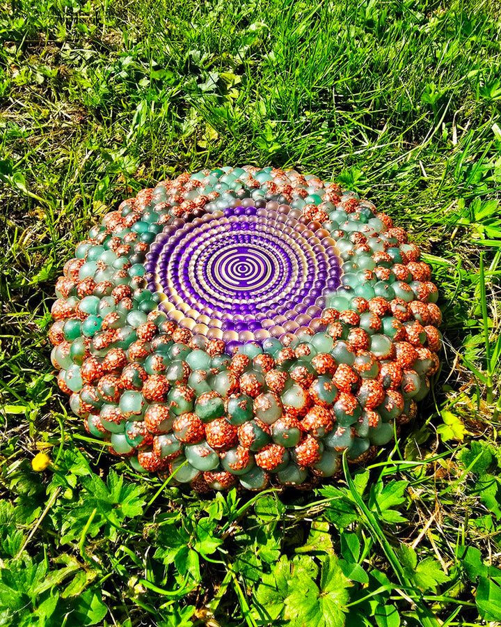 Torus Orgonite Disc Aventurine | Heart chakra | African Green Opal