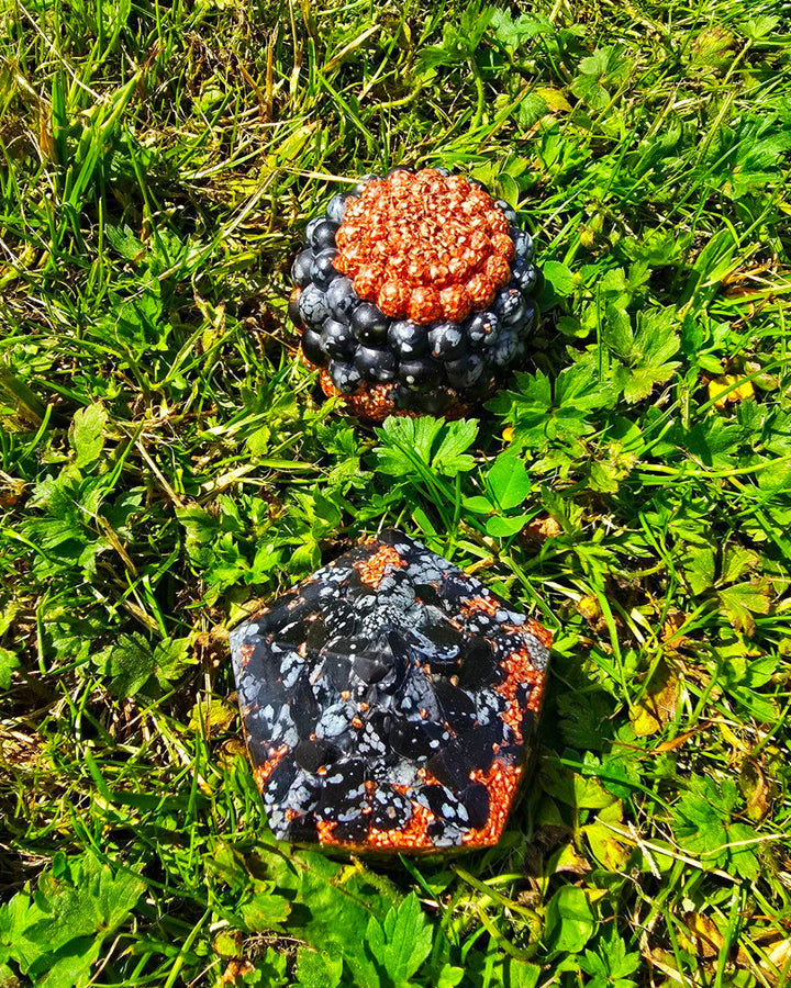 Lucid Dreaming Orgonite | Snowflake black Obsidian editions
