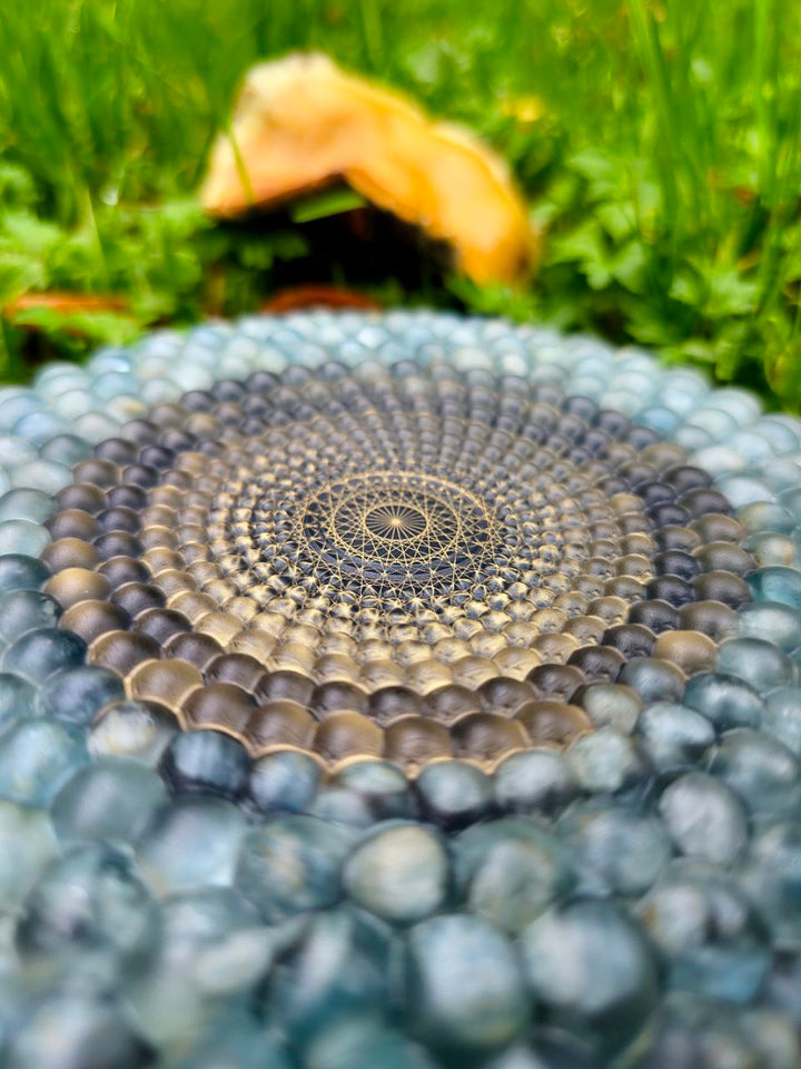 Torus Orgonite | Aquamarine & Emerald
