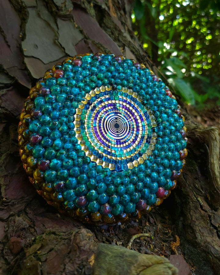 Torus Orgonite | Chrysocolla, Ruby, Tiger's eye