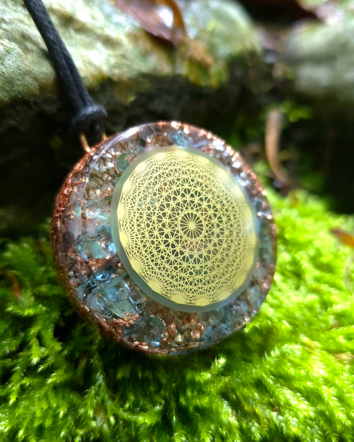 Orgonite pendant | Aquamarine