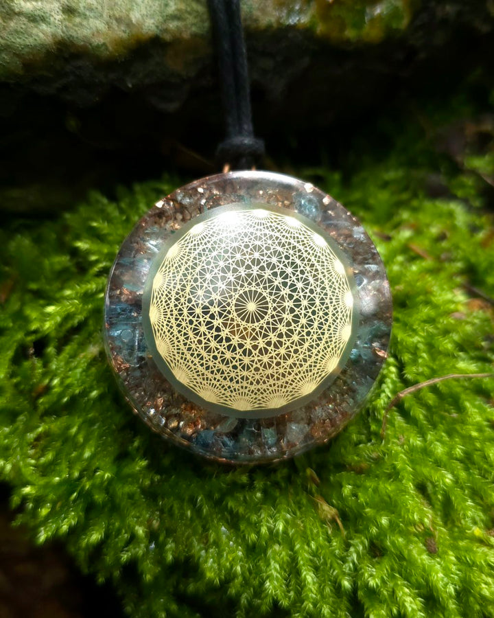 Orgonite pendant | Aquamarine