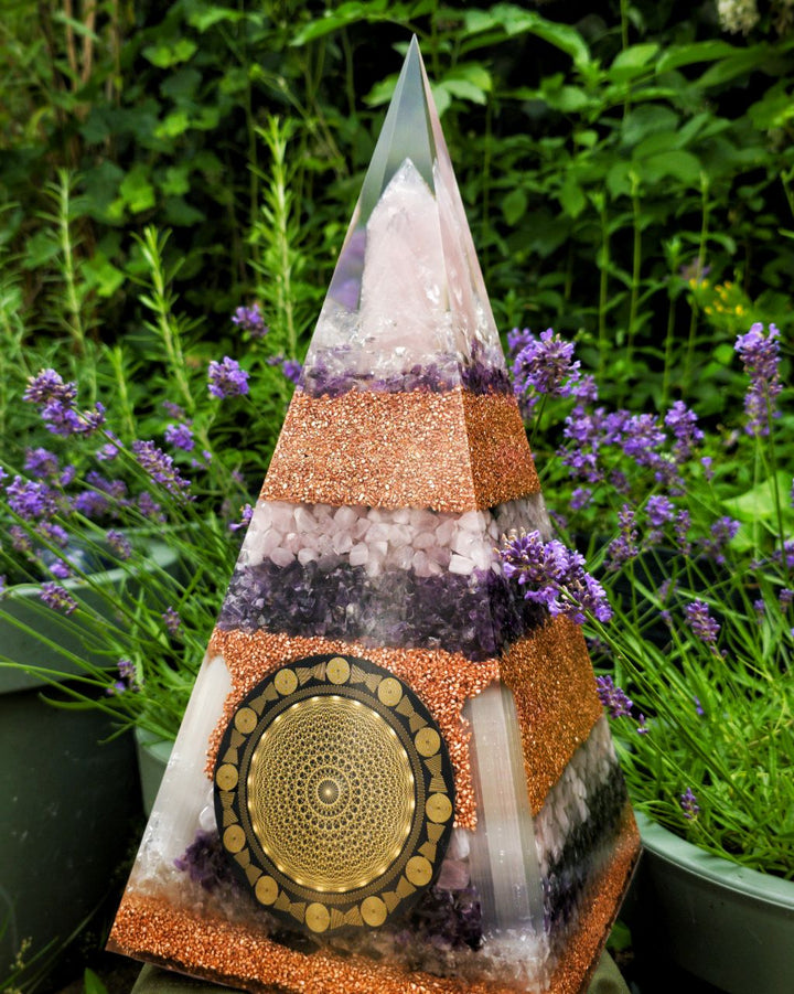 Golden Triangle Nubian Pyramid Orgonite